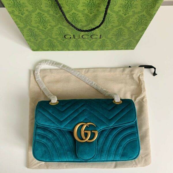 Gucci Marmont Series of Cashmere cross-body bag Size：26*15*7cm