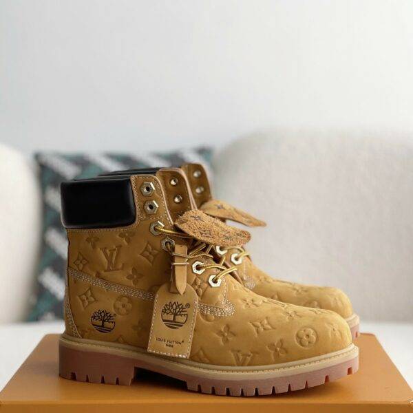 Louis Vuitton x Timberland yellow boots/Martin boots/boots