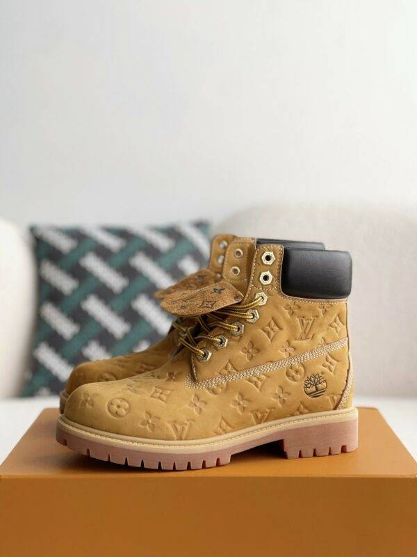 Louis Vuitton x Timberland yellow boots/Martin boots/boots