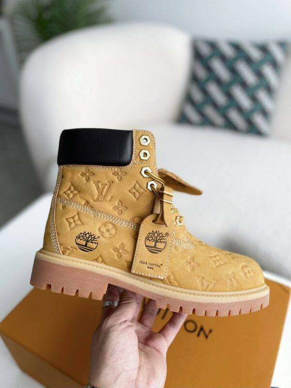 Louis Vuitton x Timberland yellow boots/Martin boots/boots